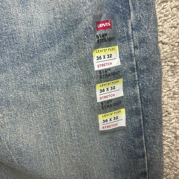 Levi’s 514 Straight Size 36x32 Regular Fit Jeans Pants Casual Men's Denim - Picture 5 of 7